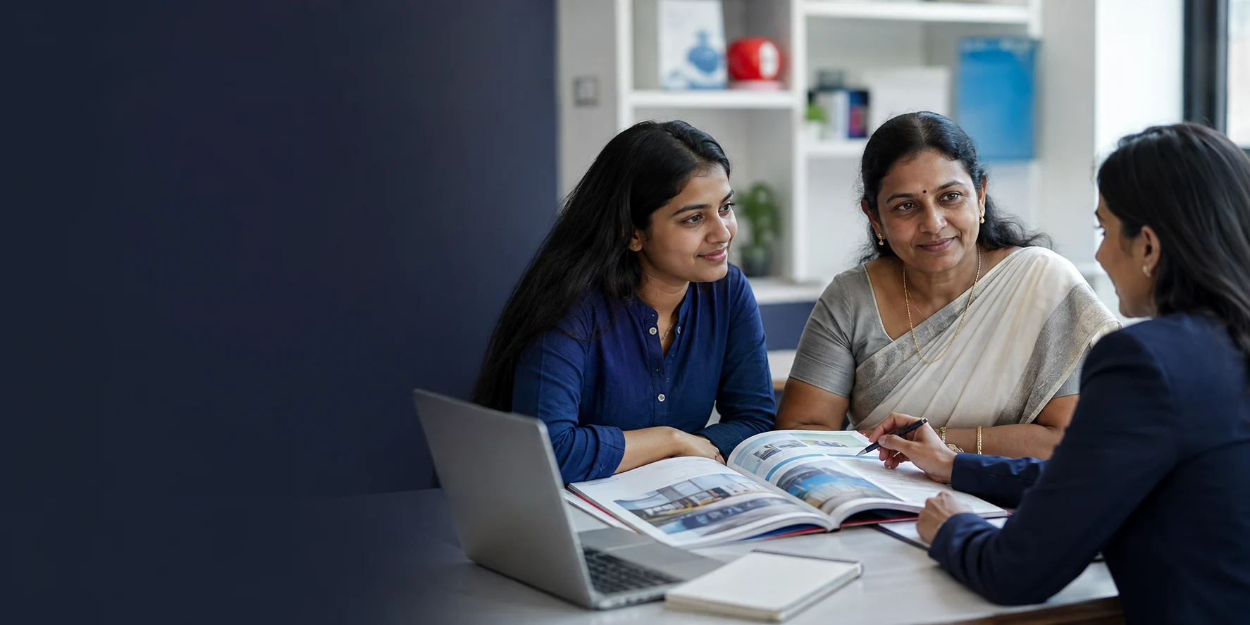 Kerala student and parent receiving nursing admission guidance